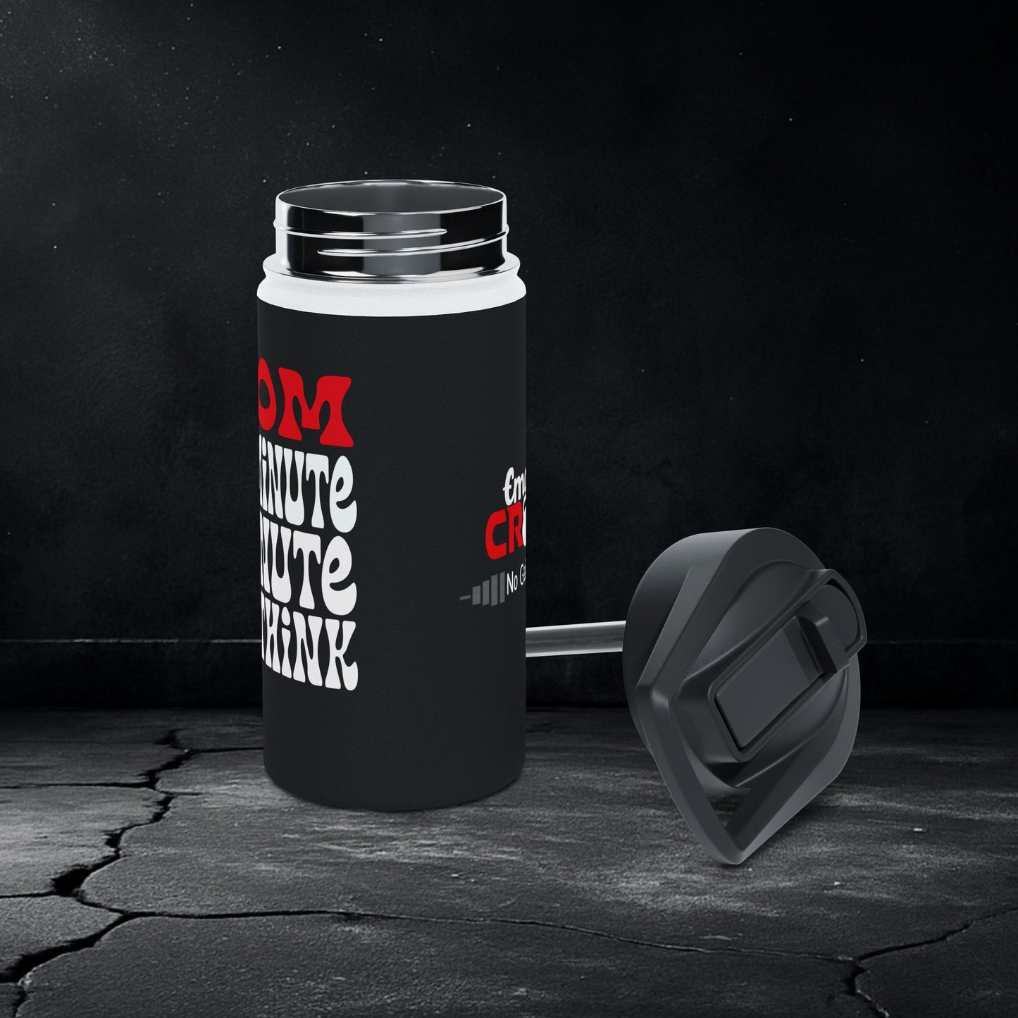 EMOM Water Bottle – Emotional Fitness Hydration for Overthinkers