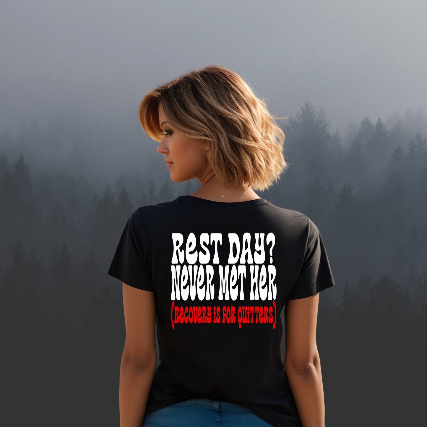 Recovery Is for Quitters T-Shirt – Funny Burnout Tee for Emotional Overachievers