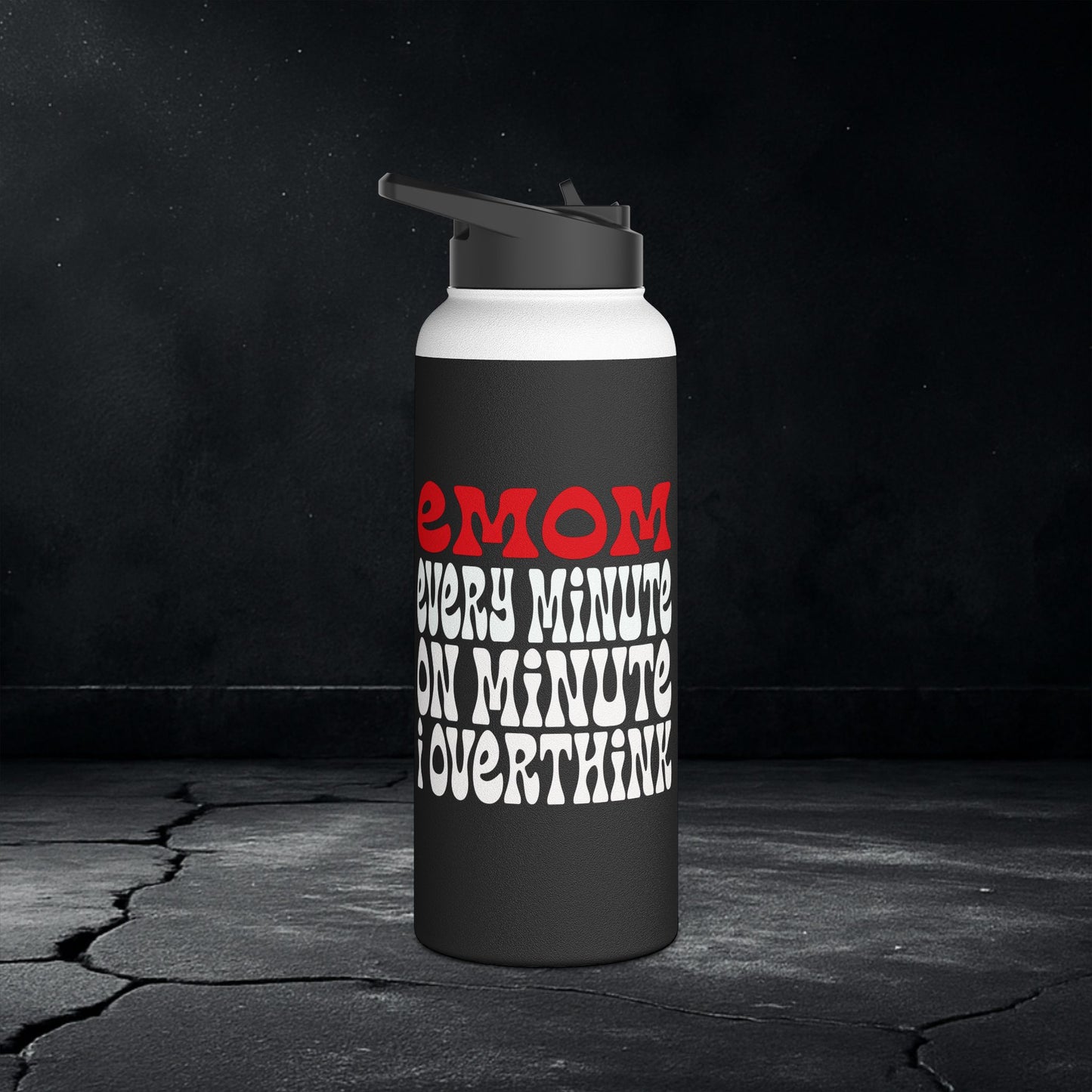 EMOM Water Bottle – Emotional Fitness Hydration for Overthinkers