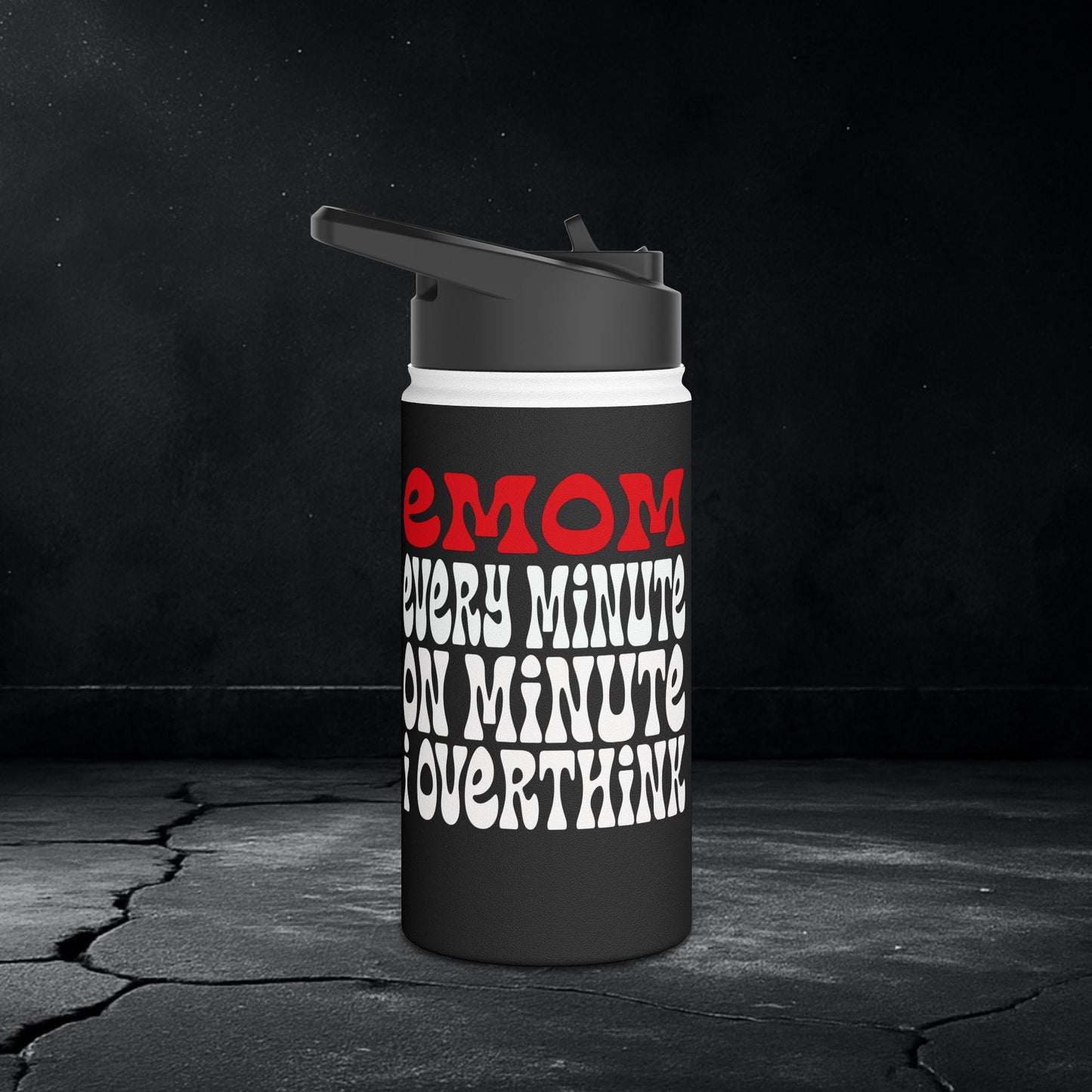 EMOM Water Bottle – Emotional Fitness Hydration for Overthinkers