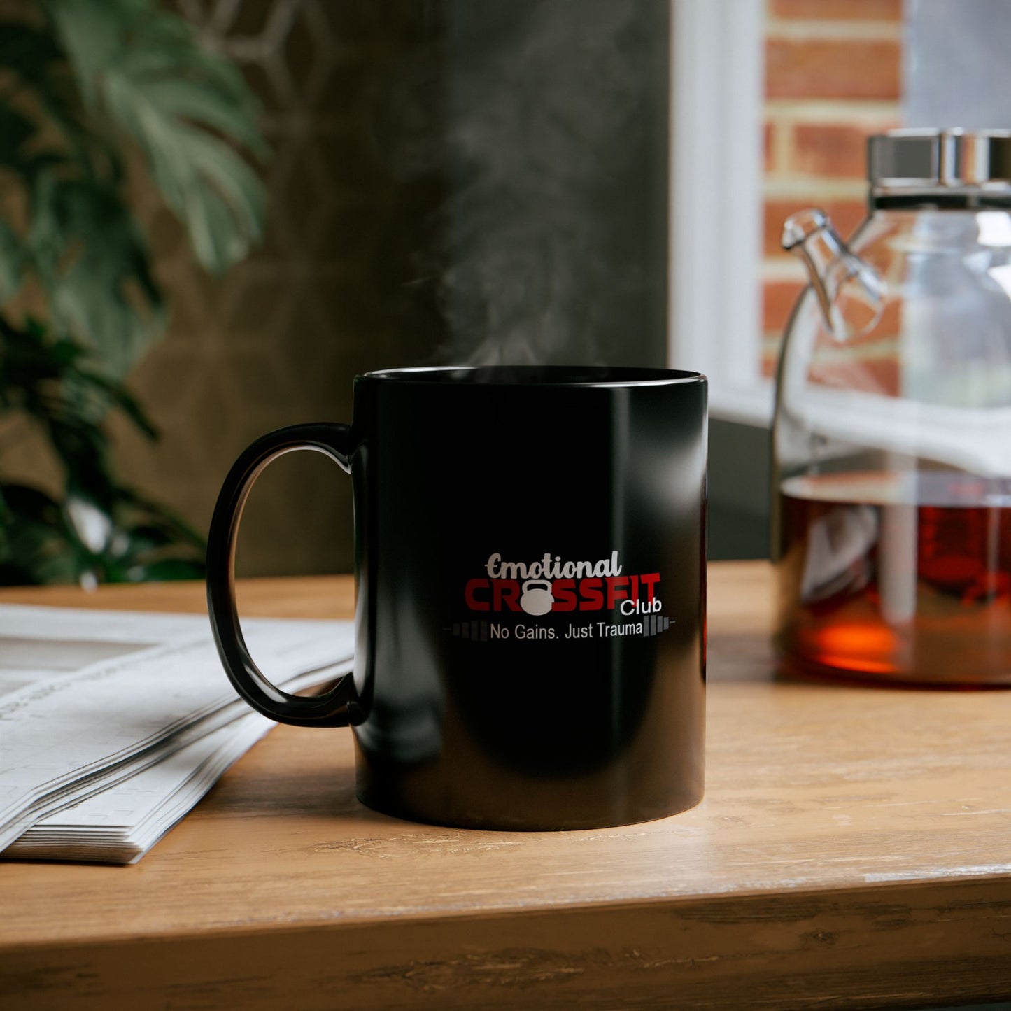 Shadow Work Mug – “No Pain… Just Pain” Funny Healing Cup